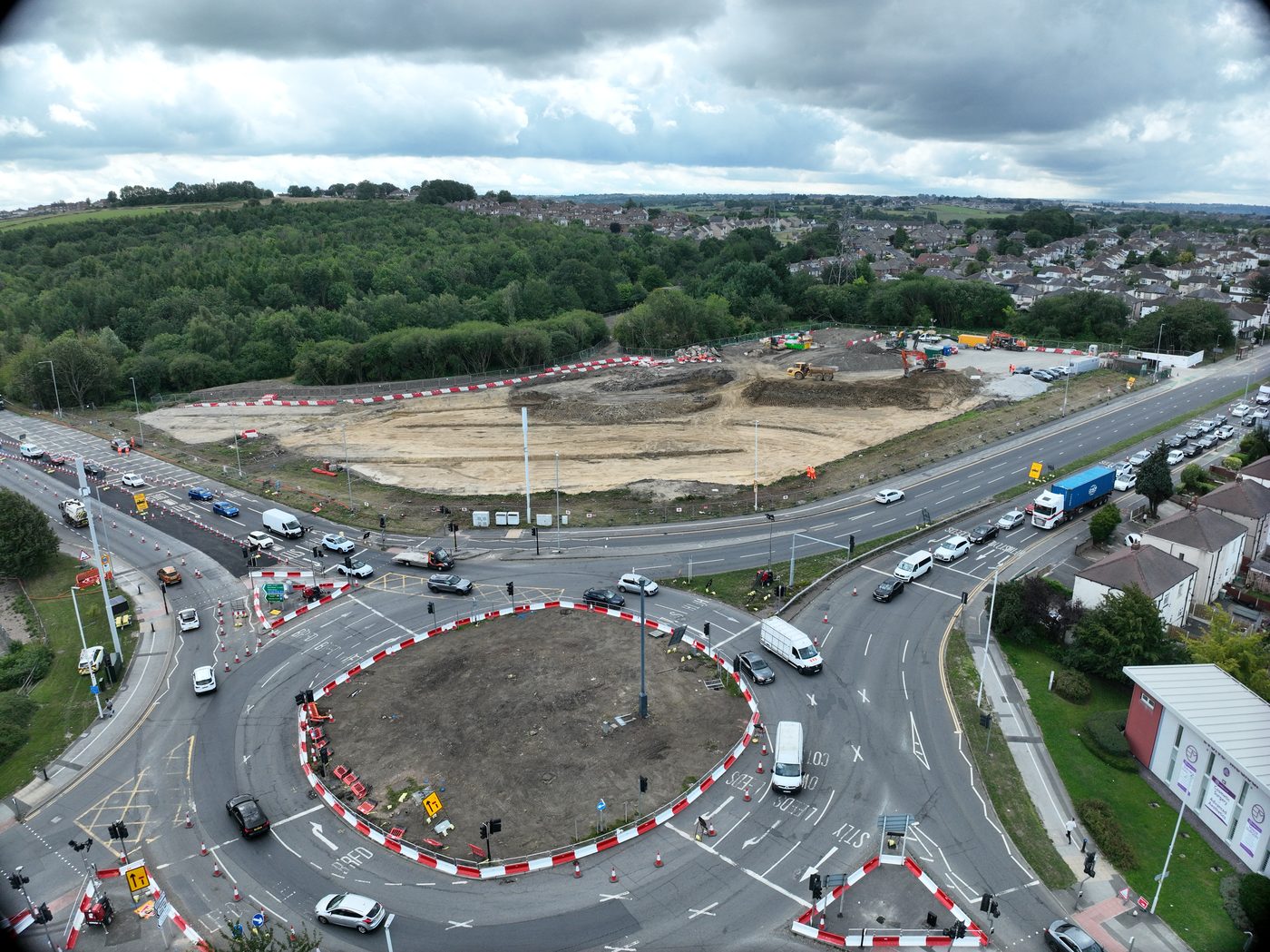 Major road scheme roundabout improvement works